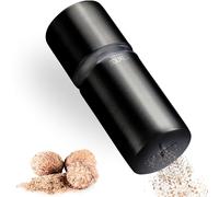 ZOLMER® Macina noce moscata con contenitore I Macina extra affilata per polvere di noce moscata molto fine I Macina in acciaio inox per noce moscata I Grattugia per noce moscata