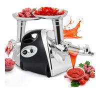 ZOLPINL Tritacarne Elettrico, passapomodoro, insaccatrice, Macchina per Salsa di Pomodoro, tritacarne, 3 in 1, tritacarne, insaccatrice e Kit per kubbe, per Uso Domestico in Cucina.