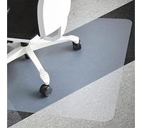 ZOLTA Tappetino Protettivo per Pavimenti Duri - Base Per Sedia da Scrivania, Tappetino Per Sedia da Ufficio, Tappetino Sotto Sedia Da Ufficio E Scrivania - Semi trasparente - 0,8 mm x 90 x 130 cm