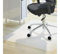 ZOLTA Tappetino Protettivo per Pavimenti Duri - Base Per Sedia da Scrivania, Tappetino Per Sedia da Ufficio, Tappetino Sotto Sedia Da Ufficio E Scrivania - Semi trasparente - 0,5 mm x 90 x 130 cm