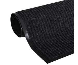 ZOLTA Tappeto Ingresso casa - Tappeto da Esterno - Zerbino per esterni e interni - Antiscivolo - Impermeabile Lavabile Resistente allo Sporco - Nero - 120x180cm