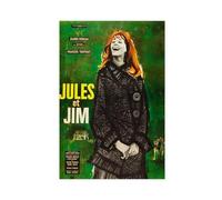 ZOLULA Poster su tela del film Jules et Jim, decorazione per camera da letto, sport, ufficio, camera da letto, regalo, senza cornice, 50 x 75 cm