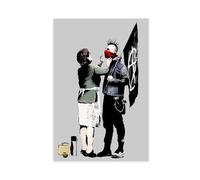 ZOLULA Poster su tela di Banksy Punk Anarchico, decorazione artistica da parete per soggiorno e camera da letto, senza cornice, 30 x 45 cm