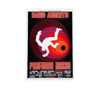 ZOLULA Profondo Rosso - Poster del film su tela, decorazione artistica da parete per soggiorno e camera da letto, senza cornice, 30 x 45 cm