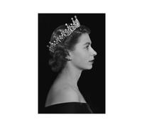 ZOLULA Stampa artistica da parete con stampa della regina Elisabetta II, stampa artistica da parete per soggiorno e camera da letto, senza cornice, stile 60 x 90 cm