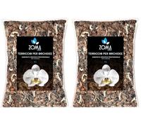 ZOMA Terriccio per orchidee professionale con bark per orchidee e sfagno cileno 6 l, di qualità superiore per tutte le orchidee - made in Italy (Confezione da 2)