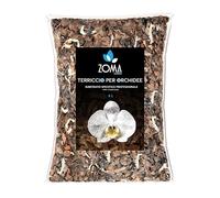 ZOMA Terriccio per orchidee professionale con bark per orchidee e sfagno cileno 6 l, di qualità superiore per tutte le orchidee - made in Italy