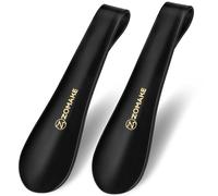 ZOMAKE Calzascarpe, Calza Scarpe Corto 19cm, Plastica Calzante per Scarpe Piccolo da Viaggio, Portatile Shoe Horn per Uomini Donne Bambini (2 Pezzi)