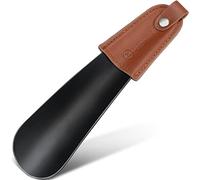 ZOMAKE Calzascarpe Metallo, Calza Scarpe Corto 16 cm, Calzante Per Scarpe Piccolo da Viaggio, Portatile Shoe Horn per Uomini Donne Bambini (1 Pezzo)