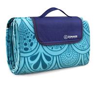 ZOMAKE Coperta Picnic Impermeabile 200x200,Pieghevole Telo da Picnic Tappeto Plaid Pic Nic Portatile con Manico - Stuoia Picnic Blanket Ideale per Esterno Campeggio Giardino Prato Spiaggia