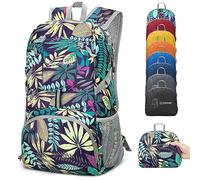 ZOMAKE Lightweight Packable Backpack Zaino Leggero e Ripiegabile, Foglie, 35 L Donna