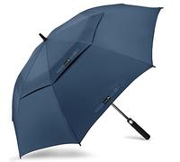 ZOMAKE Ombrello da Golf Grande 130cm - Automatico Ombrelli Pioggia Grandi Resistente Antivento Con Doppio Baldacchino - Extra Large Umbrella Per Uomo Donna(Blu Marino)