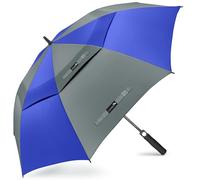 ZOMAKE Ombrello da Golf Grande 157cm, Automatico Ombrelli Pioggia Grandi Resistente Antivento Con Doppio Baldacchino, Extra Large Umbrella Per Uomo Donna(Blu, Grigio)