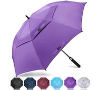 ZOMAKE Ombrello da Golf Antivento Automatico 157cm,Grande Ombrello Pioggia Resistenti Umbrella con Doppio Baldacchino - Portatile Ombrelli per Viaggio Uomo Donna(Viola)