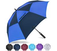 ZOMAKE Ombrello da Golf Grande 172cm, Automatico Ombrelli Pioggia Grandi Resistente Antivento Con Doppio Baldacchino, Extra Large Umbrella Per Uomo Donna(Blu Scuro/Blu marina)