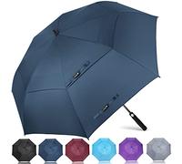 ZOMAKE Ombrello da Golf Grande 172cm - Automatico Ombrelli Pioggia Grandi Resistente Antivento Con Doppio Baldacchino - Extra Large Umbrella Per Uomo Donna(Blu Marino)