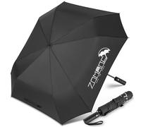 ZOMAKE Ombrello Pieghevole 54inch,Ombrello Pioggia Pieghevole Antivento Robusto,Ombrelli Pioggia Resistenti Da Viaggio per Anziani E Bambini(Nero)