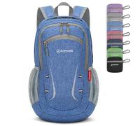 ZOMAKE Piccolo Zaino Pieghevole 20L per Donna Uomo Ripiegabile Zaini Leggero da Viaggio Trekking Ultraleggero Passeggiata Sport all'aria Aperta(Blu Scuro)
