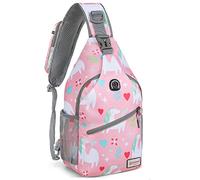 ZOMAKE Zaino Monospalla Sling Bag - Sportivo Borsa a Tracolla Uomo Zaini Tracolla per Trekking Viaggio Lavoro Scuola Borsa Tracolla Monospalla Marsupio Donna(Rosa unicorno)