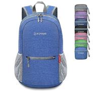 ZOMAKE Zaino Piccolo Pieghevole 10 Litri Ultraleggeri per Viaggio Trekking da Passeggiata,Mini Zaini Tascabile per Donna Uomo(Blu Scuro)