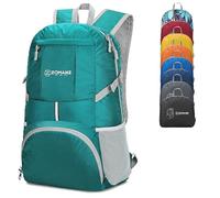 ZOMAKE Zaino pieghevole leggero, 35 l, zaino pieghevole da escursionismo packable Daypack per donna uomo sport e all'aria aperta (verde lago)