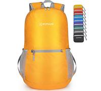 ZOMAKE Zaino Pieghevole Ultraleggero Zaini Ripiegabile Piccolo 20L,Packable Backpack Da Trekking Per Donna Uomo Viaggio Campeggio Città Sportivo(Giallo)