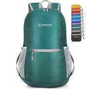 ZOMAKE Zaino Pieghevole Ultraleggero, Zainetto Leggero Ripiegabile da Viaggio 20L, Backpack Richiudibile Tascabile Salvaspazio Trekking Piccolo per Uomo Donna (Army Green)