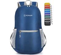 ZOMAKE Zaino Pieghevole Ultraleggero Zaini Ripiegabile Piccolo 20L,Packable Backpack Da Trekking Per Donna Uomo Viaggio Campeggio Città Sportivo(Blu Navy)
