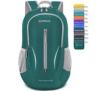 ZOMAKE Zaino Pieghevole Ultraleggero, Zainetto Leggero Ripiegabile da Viaggio 25L, Backpack Richiudibile Salvaspazio Trekking Tascabile Piccolo per Uomo Donna (Verde Scuro)