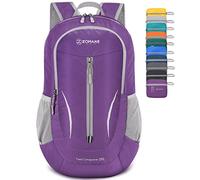 ZOMAKE Zaino Pieghevole Ultraleggero Zaini Ripiegabile Piccolo 25L Packable Backpack Da Trekking Per Donna Uomo Viaggio Campeggio Città Sportivo(Viola)