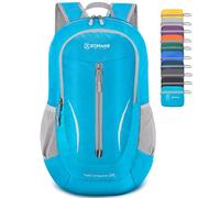 ZOMAKE Zaino Pieghevole Ultraleggero, Zainetto Leggero Ripiegabile da Viaggio 25L, Backpack Richiudibile Salvaspazio Trekking Tascabile Piccolo per Uomo Donna (Blu Chiaro)