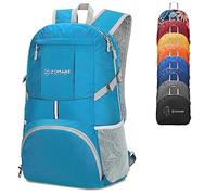 ZOMAKE 35L Zaino Pieghevole Leggero Zaini Ripiegabile Piccolo,Packable Backpack Da Trekking Per Donna Uomo Viaggio Campeggio Città Sportivo(Blu Chiaro)