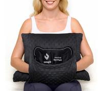 ZOMAPLE Trapezio Lettino Isterectomia Cuscino Post Chirurgia + Gel Pack, Nero - Copertura completa dell'addome per viaggi riposanti - Allevia la pressione e viene fornito con fodera rimovibile - Un