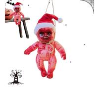 Zombie Albero di Natale Decorazione Della Bambola Zombie Salvia Pendente Spaventoso con Corda Ornamento Pendente Decorazione di Halloween Festa del Fantasma della Resurrezione Bambola Elfo Zombie