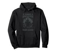 Zombie Apocalypse Leader Squadra Sopravvivenza Felpa con Cappuccio