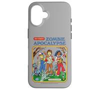 Zombie Apocalypse Sarcastic Retro Vintage Funny Adult Humor Custodia per iPhone 16