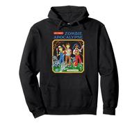 Zombie Apocalypse Sarcastic Retro Vintage Funny Adult Humor Felpa con Cappuccio
