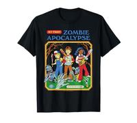 Zombie Apocalypse Sarcastic Retro Vintage Funny Adult Humor Maglietta
