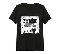Zombie Apocalypse Survival Team Divertente Prepper Prepping Maglietta Premium