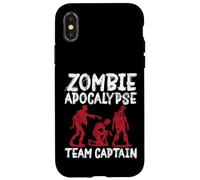 Zombie Apocalypse Team Capitano Zombie Custodia per iPhone X/XS