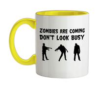 Zombie Are Coming Non Guardare Indaffarato - Ceramica Mug - Halloween Divertente