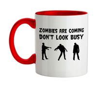 Zombie Are Coming Non Guardare Indaffarato - Ceramica Mug - Halloween Divertente