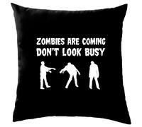 Zombie Are Coming Non Guardare Indaffarato - Cuscino - Halloween Divertente