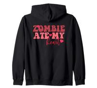 Zombie Ate My Heart - Divertente Storia d'Amore tra Non Morti Felpa con Cappuccio