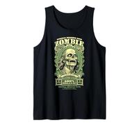 Zombie Benjamin Franklin Halloween Banconota Horror Dollar Canotta