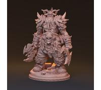 Zombie Berserker Miniatura Untoter Riese Generale Figura per Ttrpg's Come D 5e