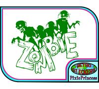 Zombie Cacciatore Dead Walking il Male B Adesivo Vinile Auto Portatile Muro Arte