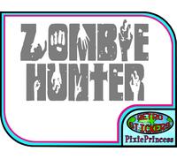 Zombie Cacciatore Dead Walking il Male C Adesivo Vinile Parete Auto Halloween