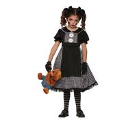 Zombie Costume Bambina Gotico Sposa Vestito Halloween Bambini Bambola di Pezza