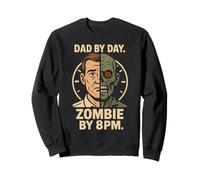 Zombie Dad Apocalypse Genitore Horror papà Umorismo Halloween Felpa